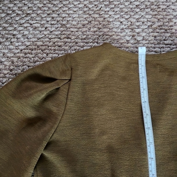 𝅺Madewell Texture & Thread Crepe Balloon-Sleeve Dress Womens Size S - Picture 10 of 11